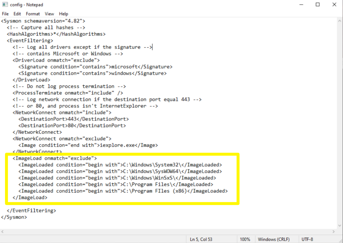 sysmon configuration file