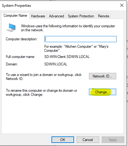 change tab