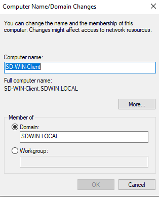 Domain join